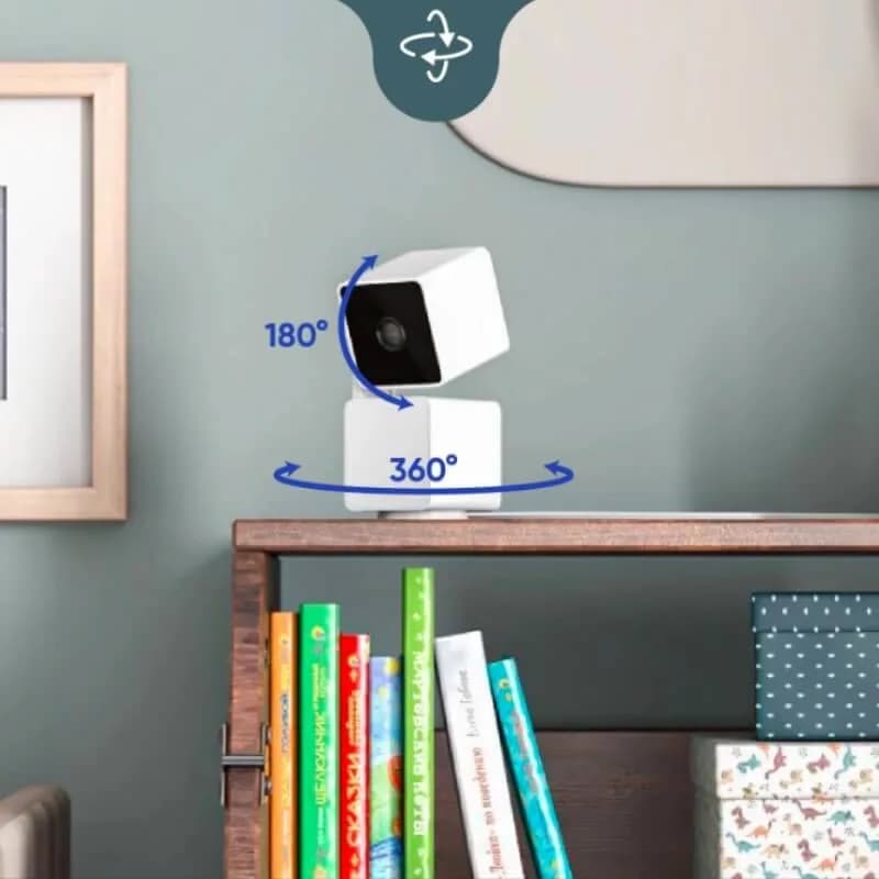 Caméra de Sécurité Intérieure/Extérieure Intelligente avec Vision Nocturne, Audio Bidirectionnel et Détection de Mouvement