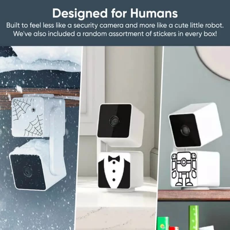 Caméra de Sécurité Intérieure/Extérieure Intelligente avec Vision Nocturne, Audio Bidirectionnel et Détection de Mouvement