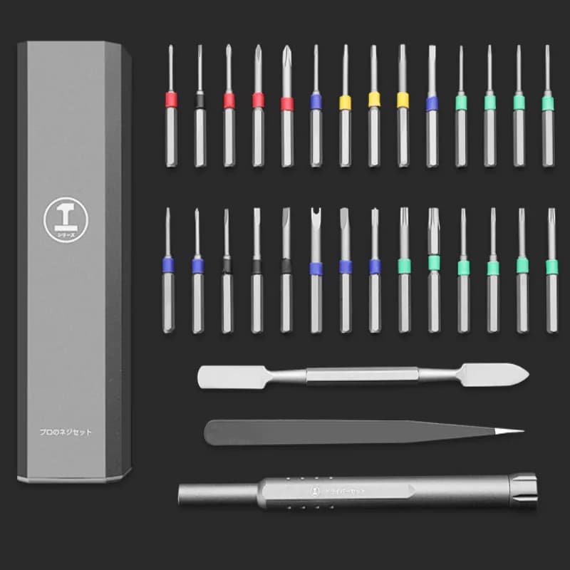 Jeu de Tournevis Magnétiques 44 en 1 – Outils de Réparation Haute Résistance