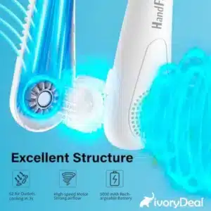 IvoryDeal-Prod03MA01-Portable-Neck-Fan 4 IvoryDeal Mini Ventillateur de Cou Portable